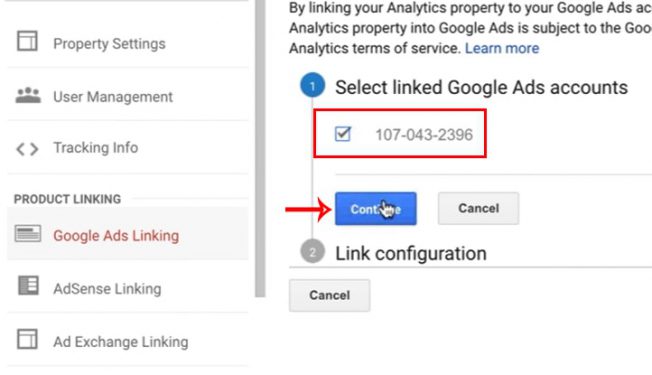  لینک کردن گوگل آنالیتیکس به گوگل ادوردز - Customer ID