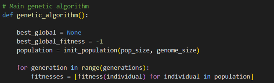 الگوریتم‌ ژنتیک در پایتون