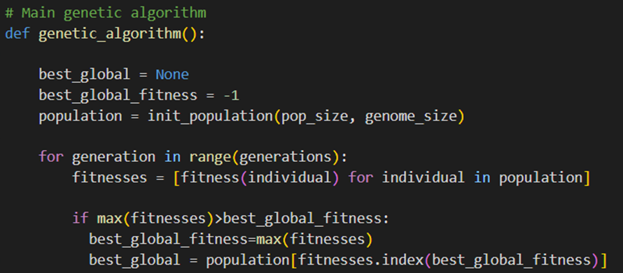 الگوریتم‌ ژنتیک در پایتون