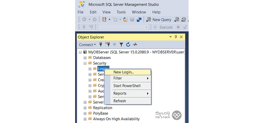 اجباری کردن SQL Authentication در SQL 