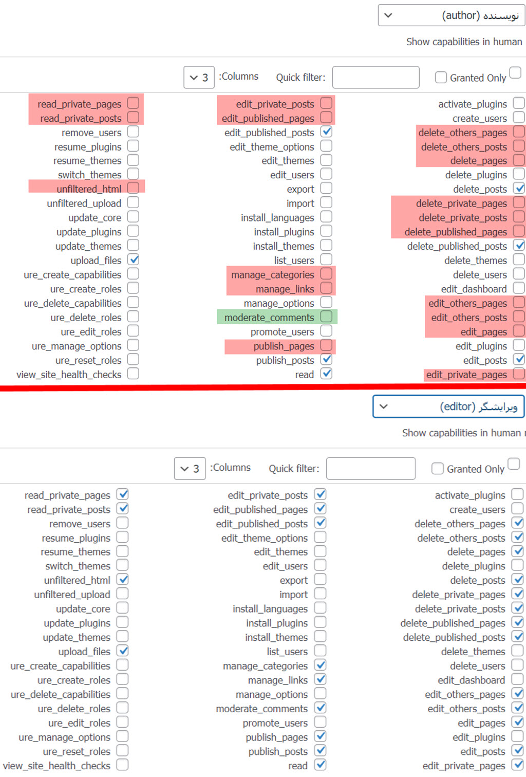 تفاوت نقش نویسنده با ویرایشگر در وردپرس