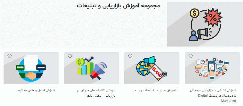 مجموعه فیلم های آموزش های بازاریابی فرادرس