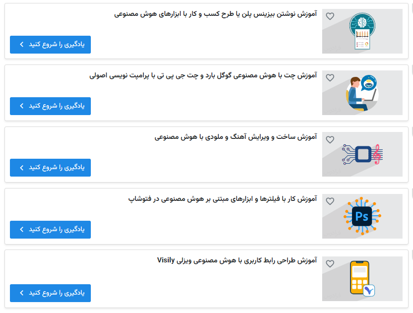 مجموعه آموزش کار با ابزارهای هوش مصنوعی فرادرس