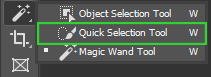 quick selection tool در فتوشاپ