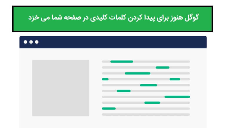 گوگل هنوز برای کلمات کلیدی در صفحه سایت می خزد