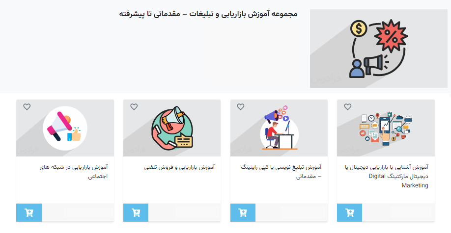 مجموعه فیلم‌ آموزش بازاریابی فرادرس