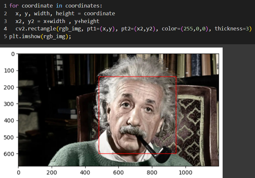 face detection code