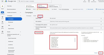 جلوگیری از کلیک‌های فیک در گوگل ادز با استفاده از IP Exclusion